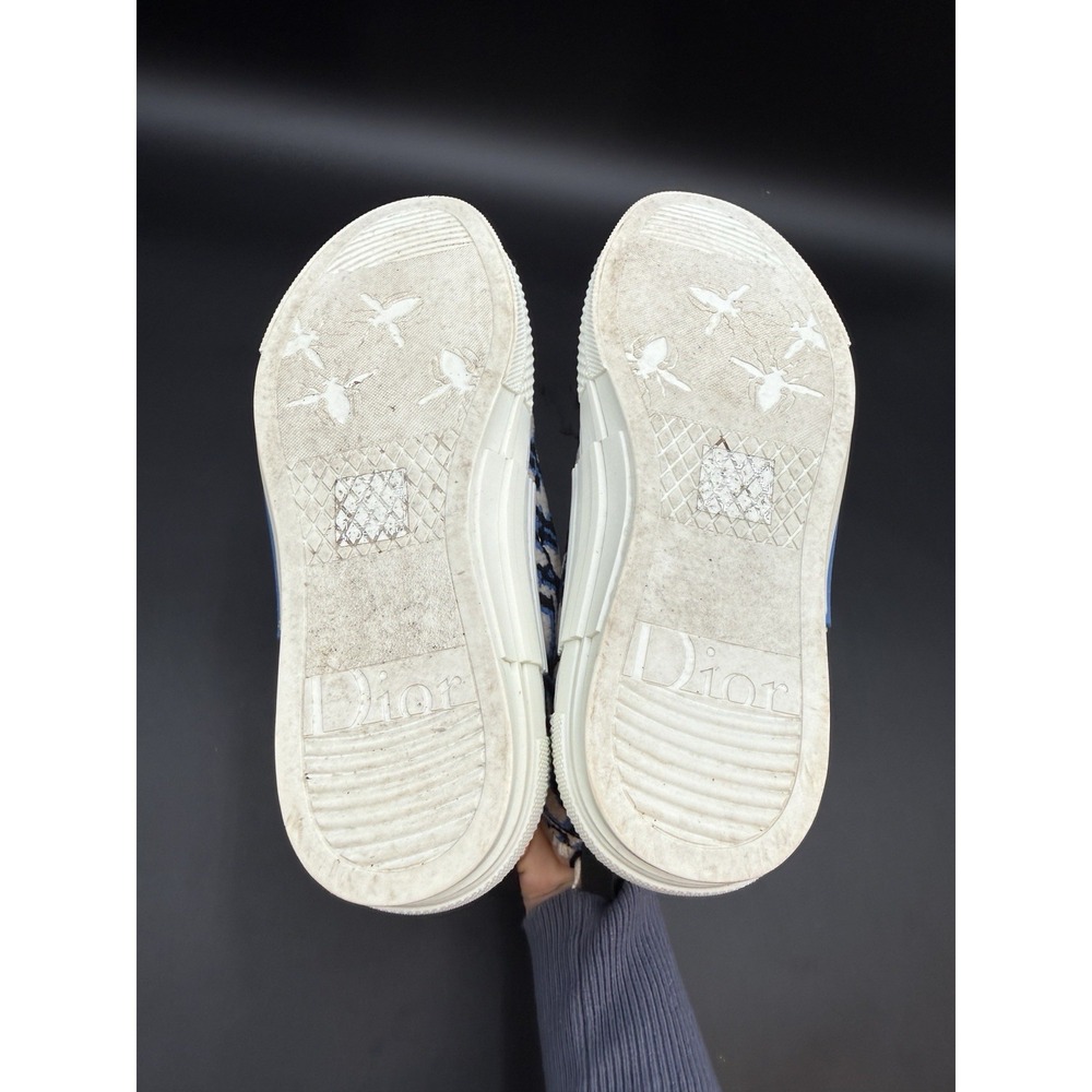 Christian Dior Men's B23 High-Top Sneakers Oblique Tapestry Sz 39 - Picture 9 of 15